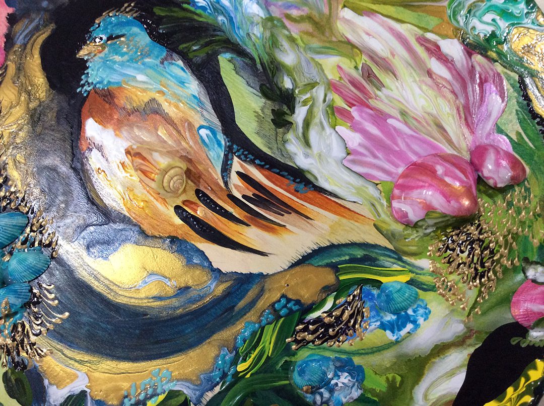 Bird Collection by Diana Zoe Coop | Ode To Bridgerton: Blue Bird of Happiness | Detail