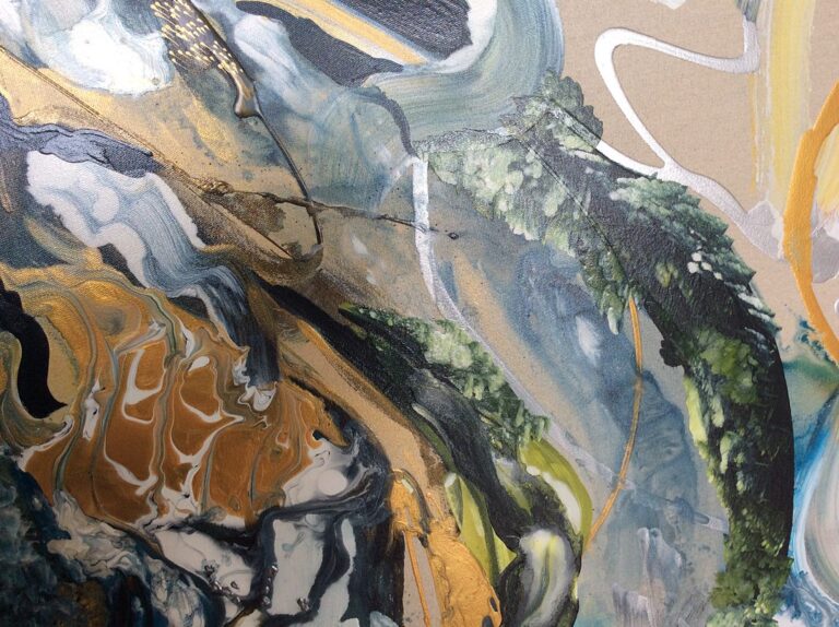 Abstract art collection by North Vancouver artist Diana Zoe Coop | The Winter Of Our Days | Detail A
